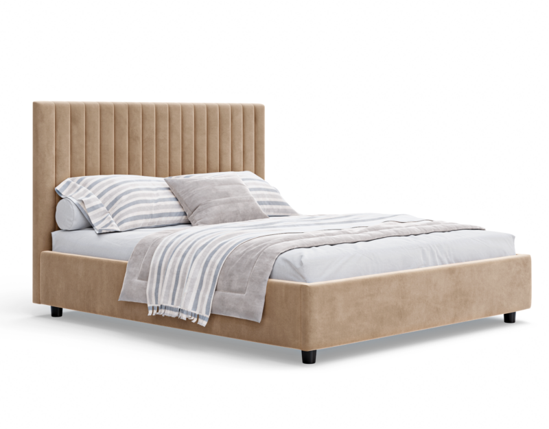 Lyra letto matrimoniale in velluto - Image 3