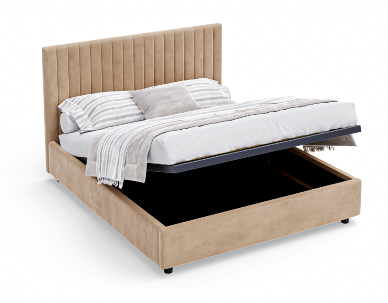 Lyra letto matrimoniale in velluto - Image 5