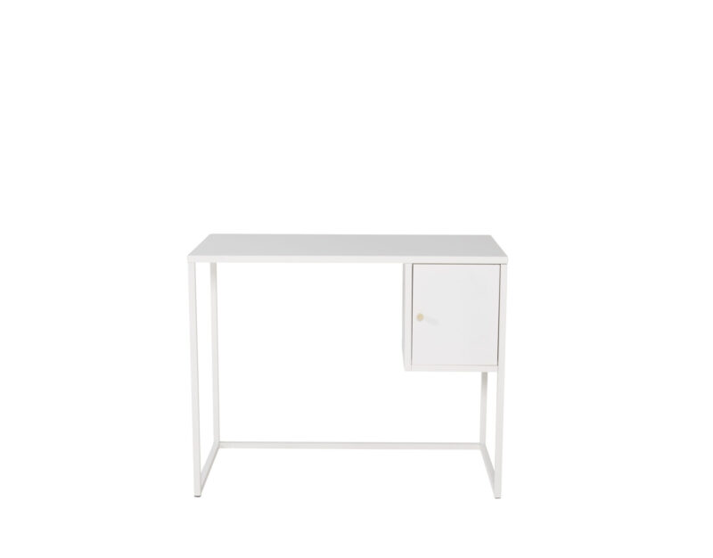 Plain Desk metallo bianca